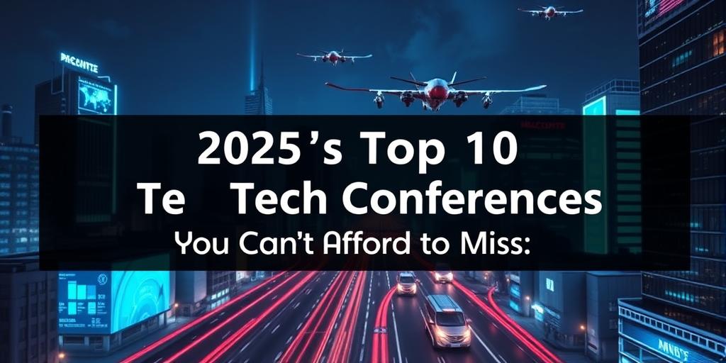2025’s Top 10 Tech Conferences You Can’t Afford to Miss